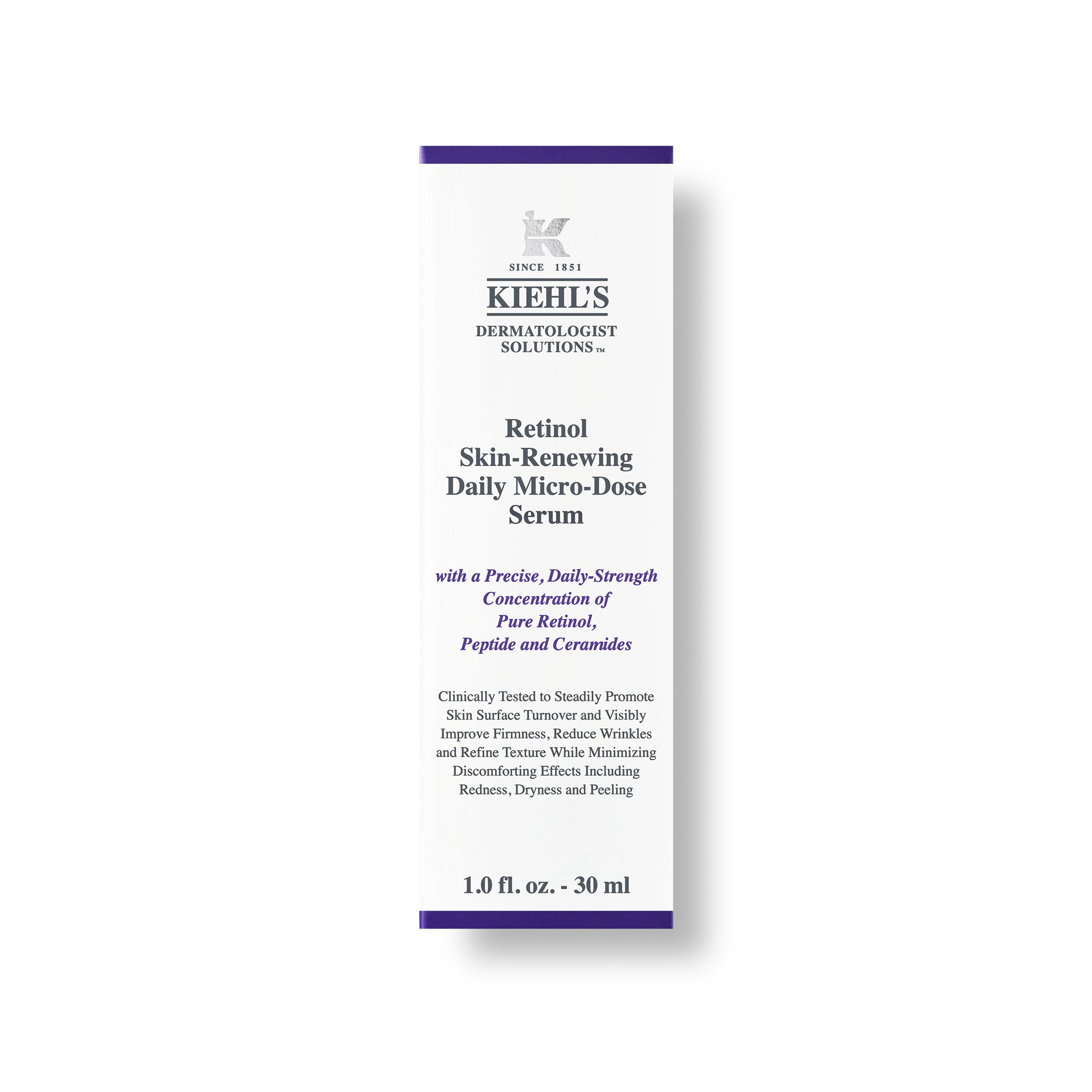 Kutija seruma Kiehl's Retinol Skin Renewing Daily Microdose
