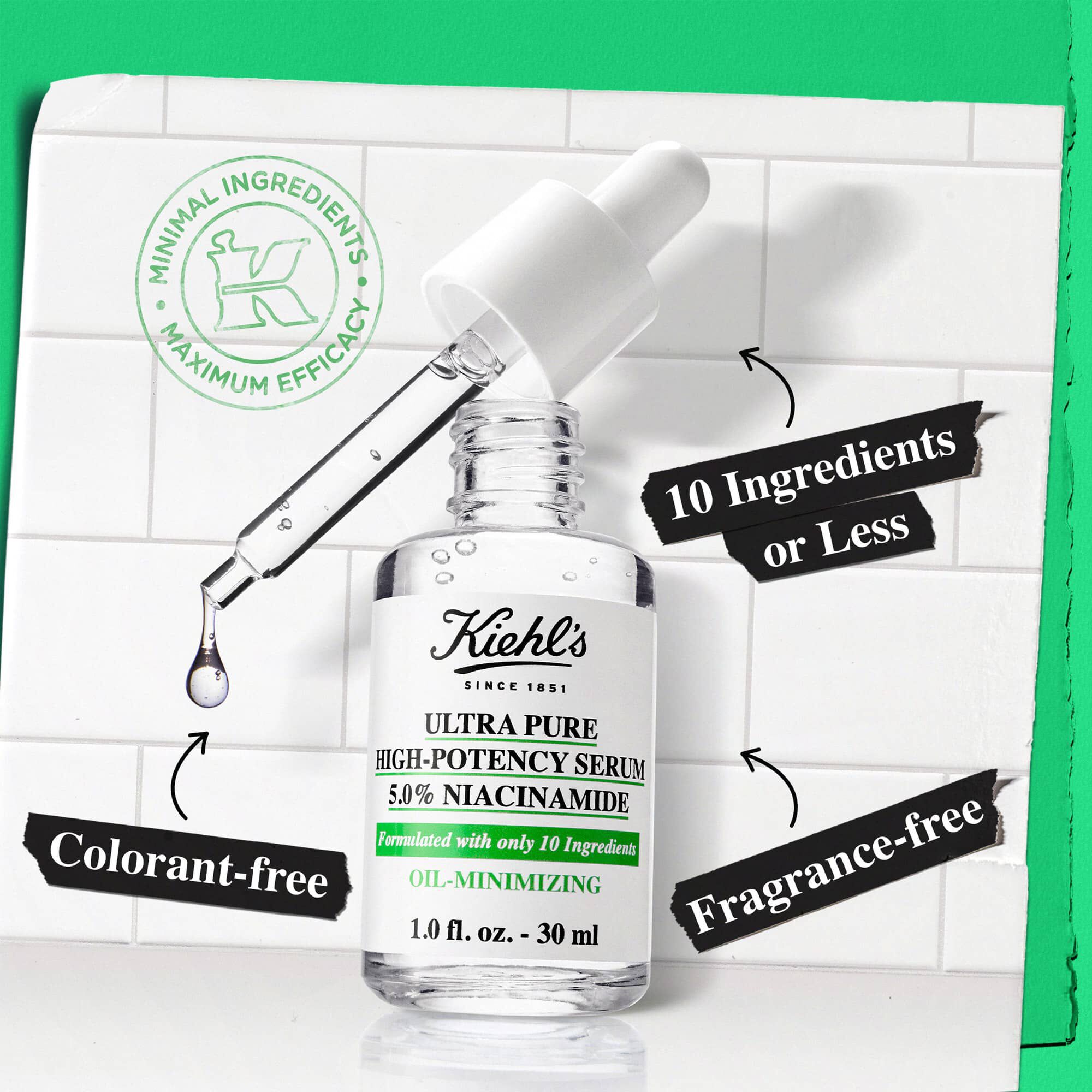 Ultra Pure serum visoke učinkovitosti – manje od 10 sastojaka, bez mirisa, bez bojila