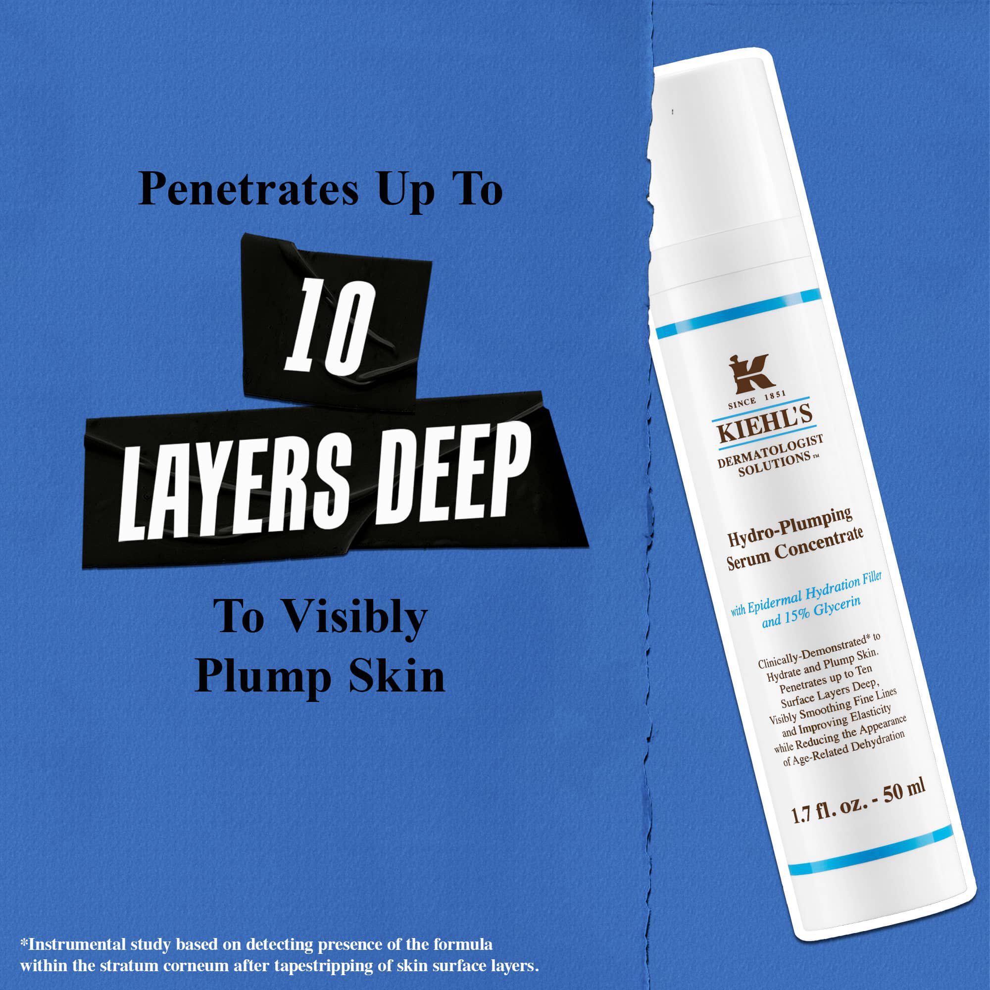 Kiehl's Hydro Plumping Serum Concentrate prodire do 10 slojeva duboko za vidljivo popunjenu kožu