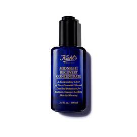 Bočica od 30 ml Kiehl's Midnight Recovery Concentrate ulja za lice na bijeloj pozadini.