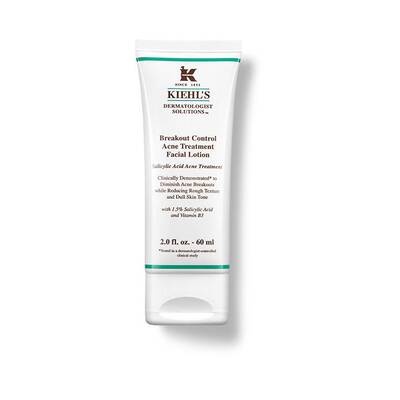 Kremasta licešna losion za akne Kiehl's s salicilnom kiselinom i vitaminom B, 60 ml.