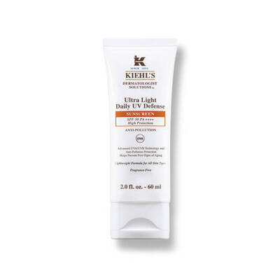 Kiehl's Ultra Light Daily UV Defense SPF 50+, krema za zaštitu od sunca u tubi od 60 ml.
