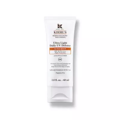 Kiehl's Ultra Light Daily UV Defense SPF 50+, krema za zaštitu od sunca u tubi od 60 ml.