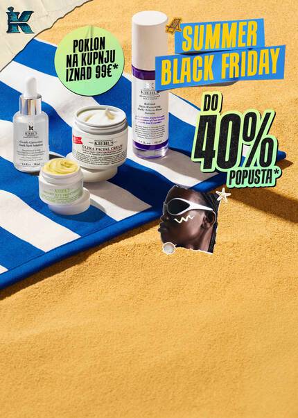 SUMMER BLACK FRIDAY: "Temperature rastu, a s njima i Kiehl's popusti! Otkrijte proizvode snižene do 40%!"